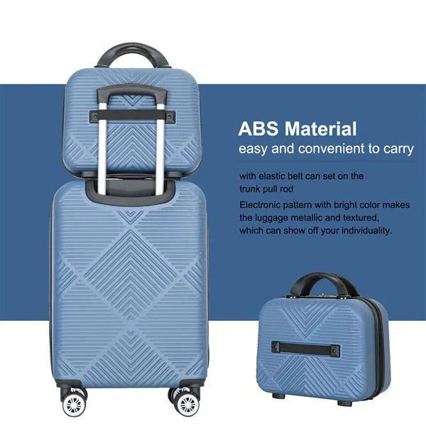 2-piece Luggage Set With Lightweight ABS And Rotating Wheels- FREE USA SHIPPING