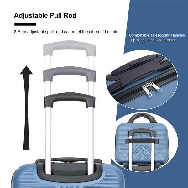 2-piece Luggage Set With Lightweight ABS And Rotating Wheels- FREE USA SHIPPING