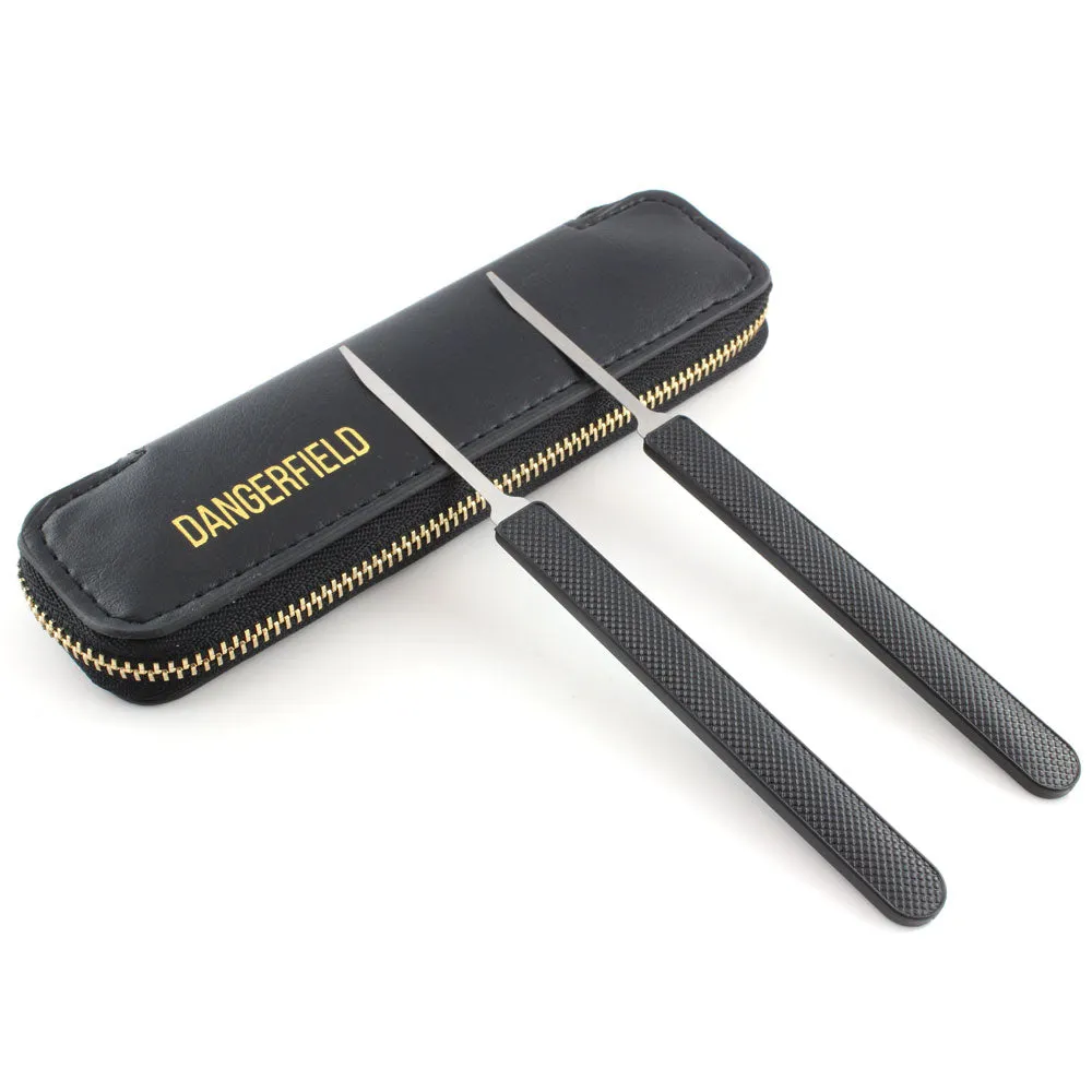 Dangerfield Combination Lock - Lock Picks - 2 Piece Bypass Mini-Knife Set   Case