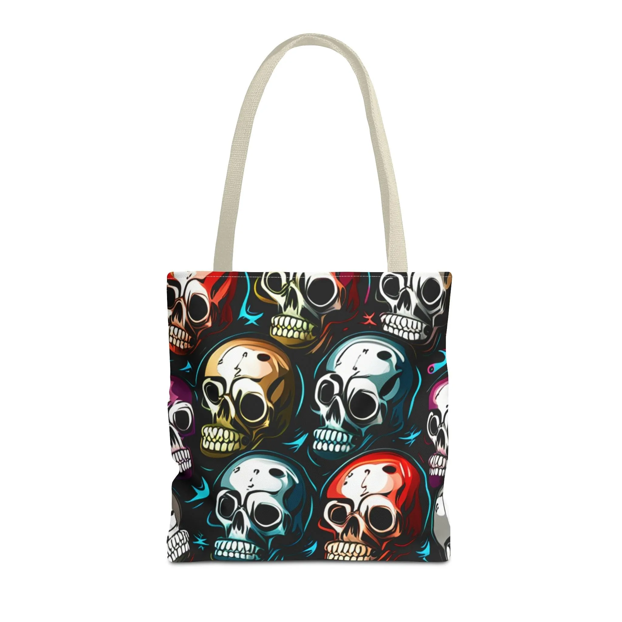 Death Metal Skulls Tote Bag (AOP)