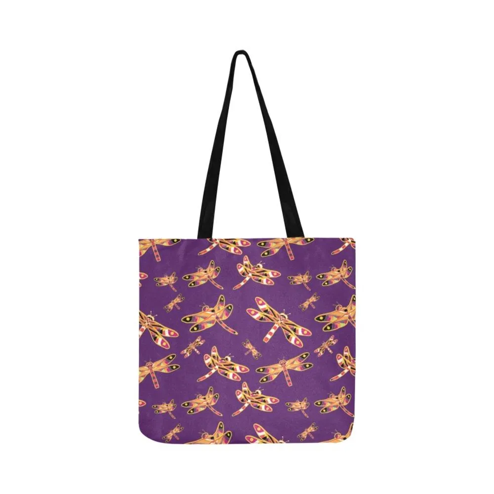 Gathering Yellow Purple Reusable Shopping Bag