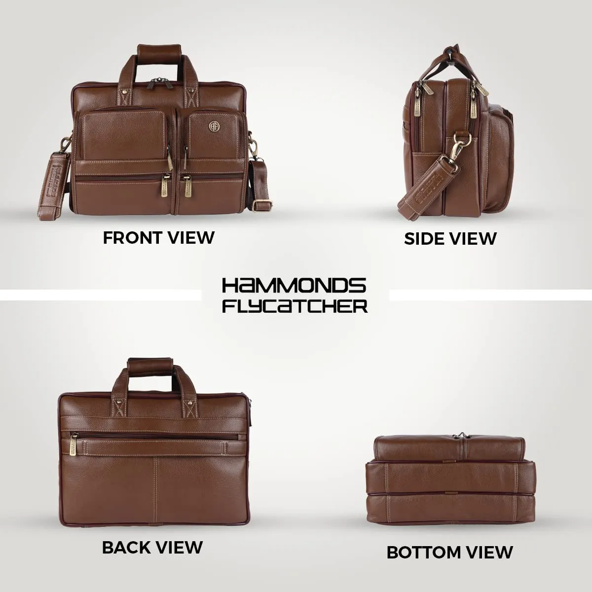 Genuine Leather Office Bag for Men - Fits Up to 16 Inch Laptop/MacBook