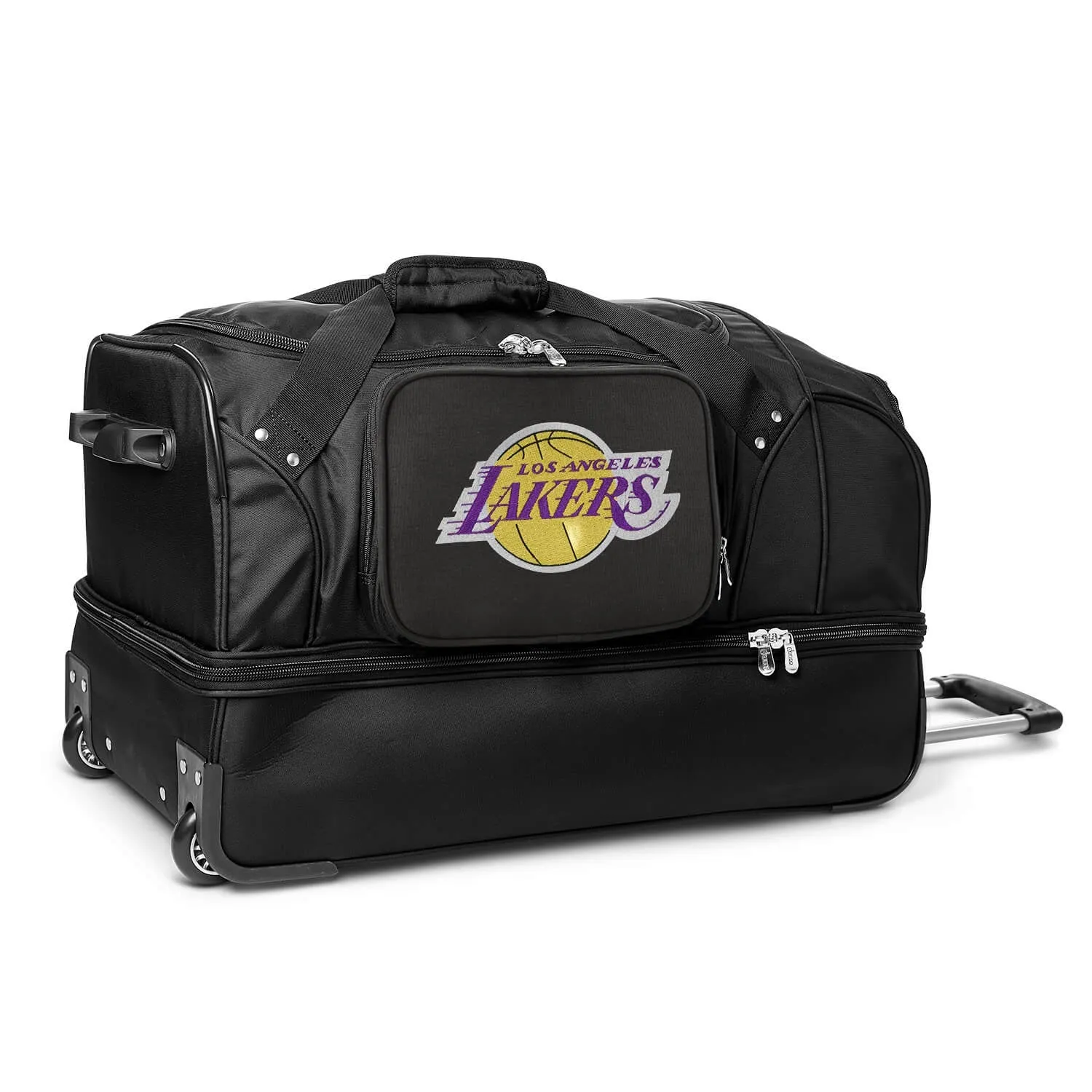 LA Lakers 27" Black Rolling Drop Bottom Duffel