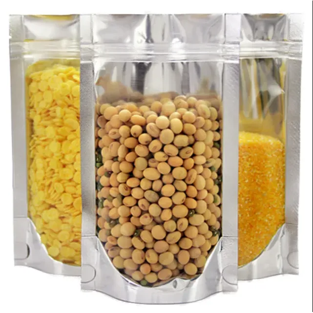 Metalized Zip Lock Pouch Resealable Stand-up Bags 9x15 3cm 100g 10pack