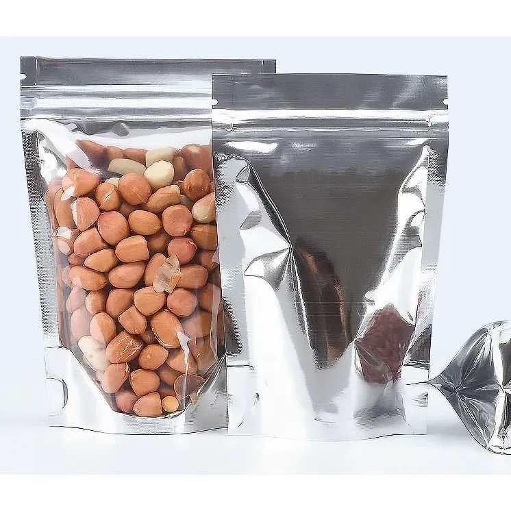 Metalized Zip Lock Pouch Resealable Stand-up Bags 9x15 3cm 100g 10pack