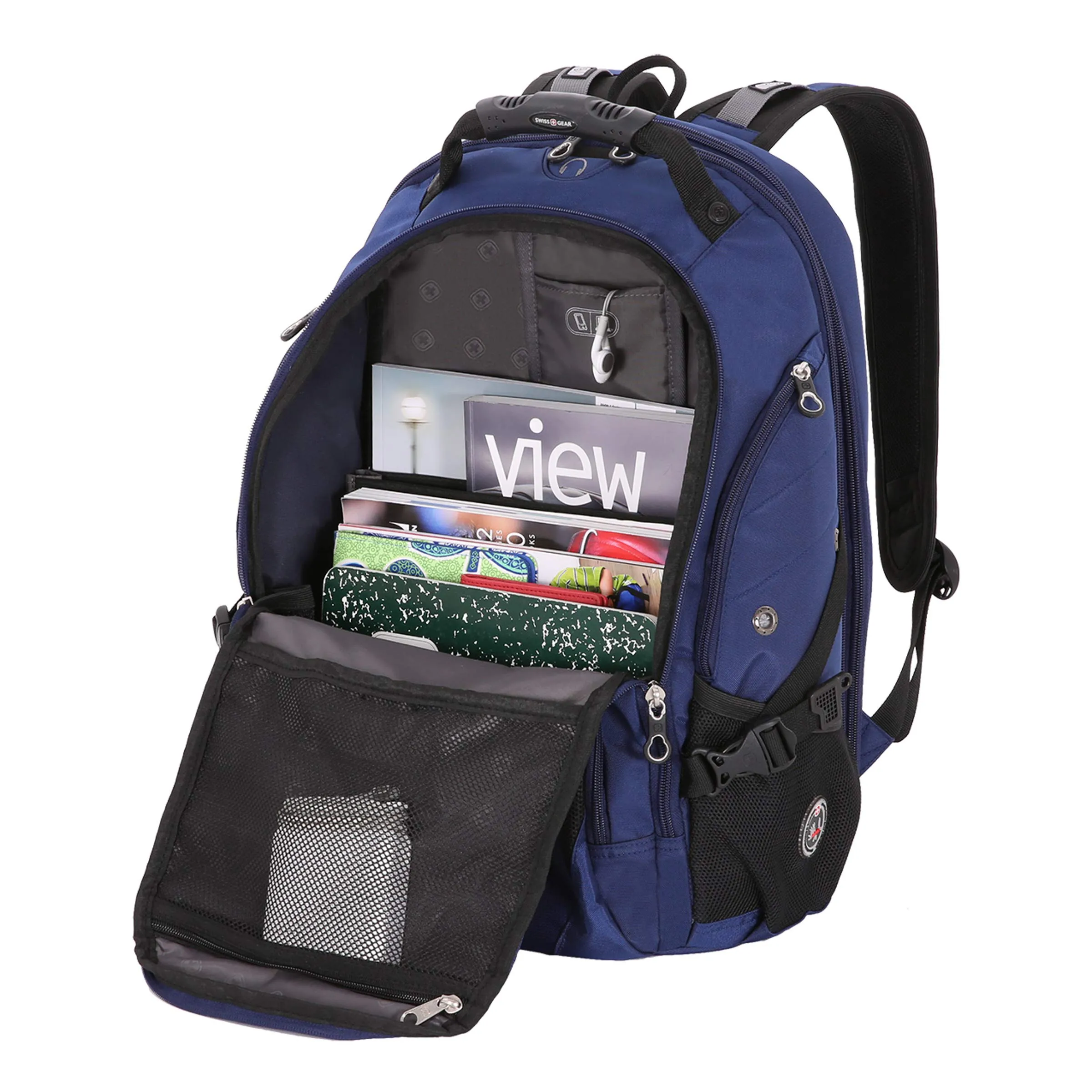 SwissGear SA1923 Rich Navy TSA Friendly ScanSmart Laptop Backpack - Fits Most 15 Inch Laptops and Tablets