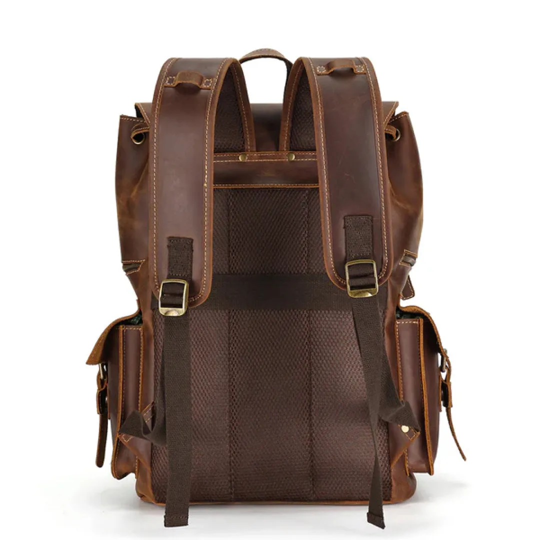 The Drawstring Leather Backpack
